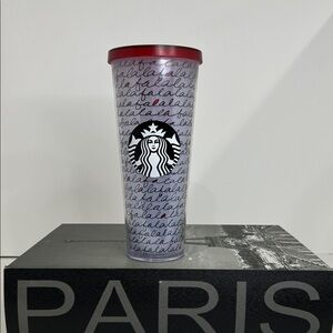 STARBUCKS | FALALA Festive Tumbler with Red Accents